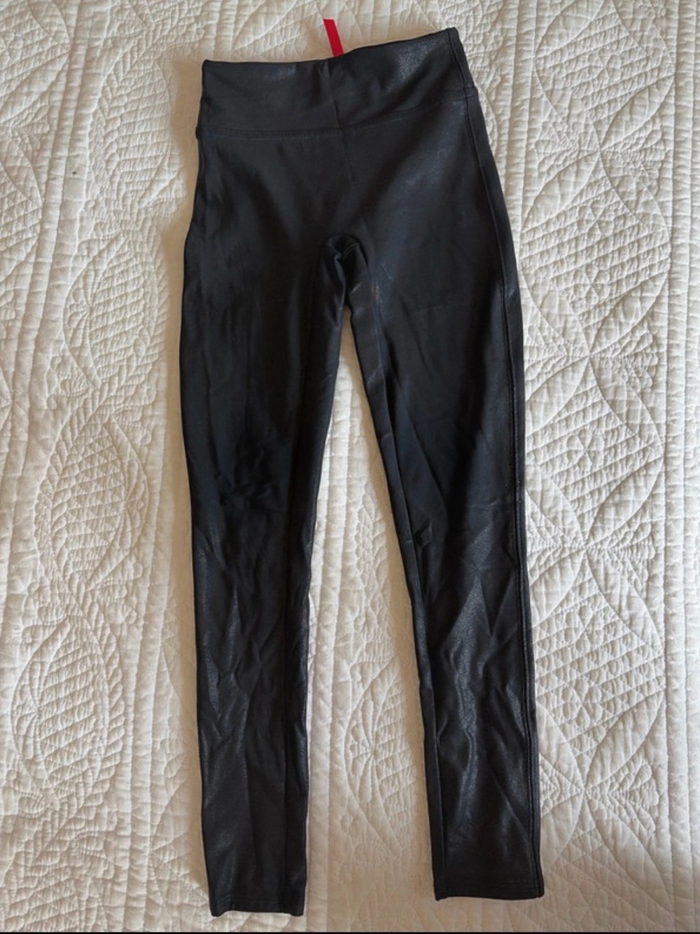 SPANX Girls' Black High-Rise Active Leggings